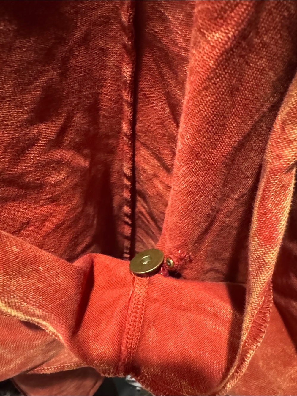 Testimony Los Angeles Rust Mineral Wash Waterfall Cardigan Jacket - Picture 4 of 4
